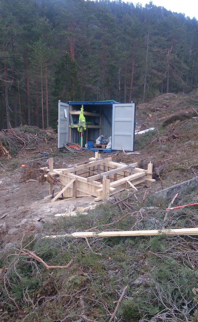 Fundament klart til støp